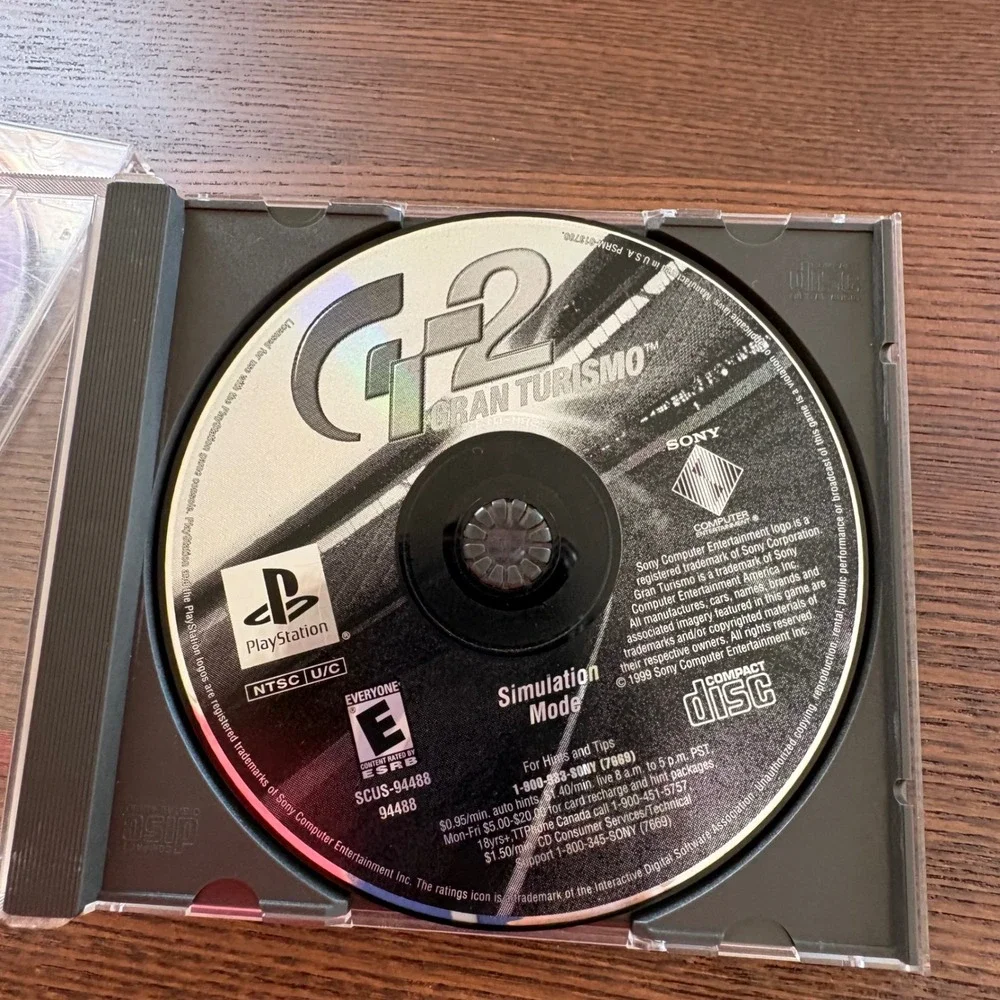 Sony PS1 Lot 2 Video Games Disney World Quest & Gran Turismo TESTED WORKING